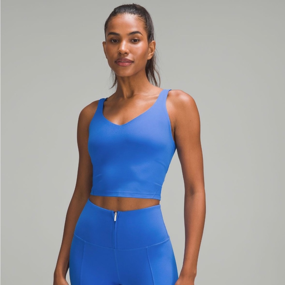 Blue lululemon align tank top